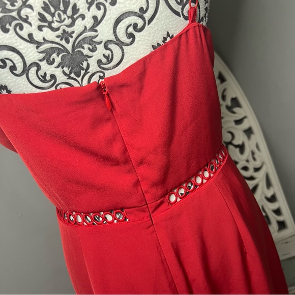 Keepsake the Label Indulge Cowl Neck Sheath Dress Size XL NWT Red Wedding Guest - Picture 10 of 14